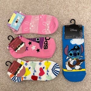 Girls new socks ((4pairs))
